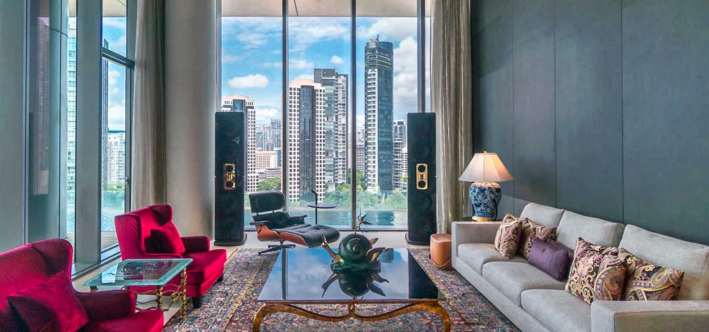 The Marq at Paterson Hill condo living room