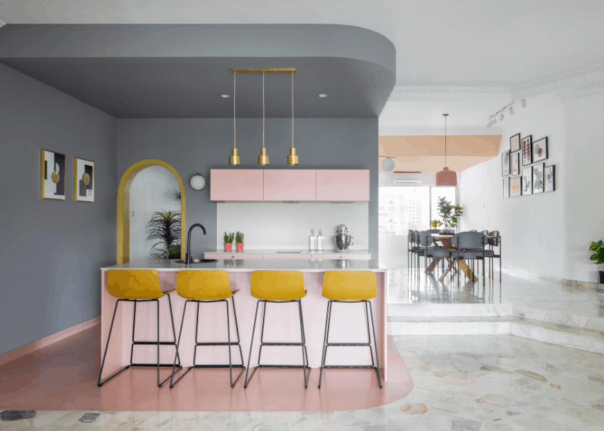 Peach Garden kitchen interior designer Terence Neo of EightyTwo