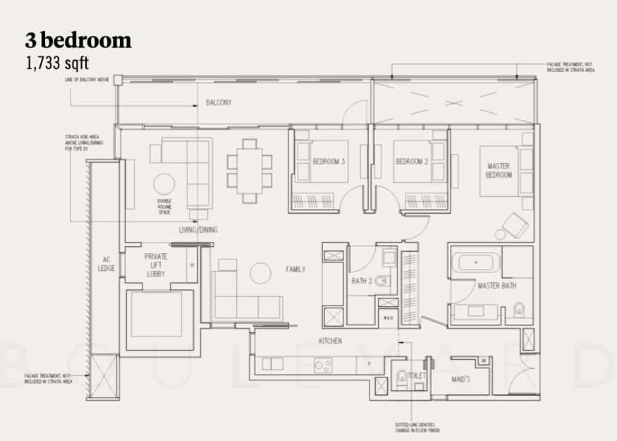 19 Nassim floorplan 3br deluxe unit