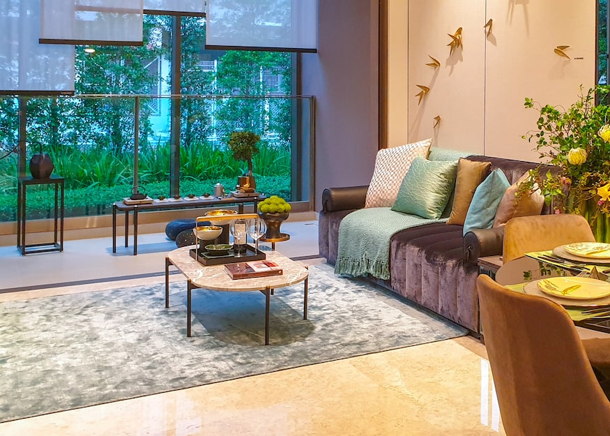 The Avenir showflat 2br living