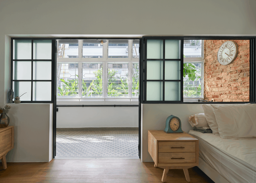 Asolidplan architects and interior designer Tiong Bahru apartment bedroom