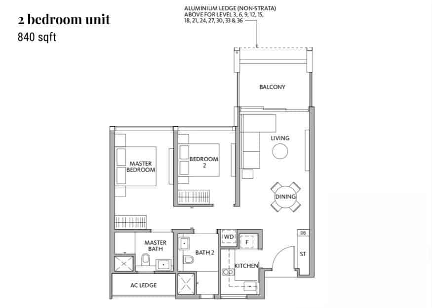 Riviere condo floorplans 2 bedroom
