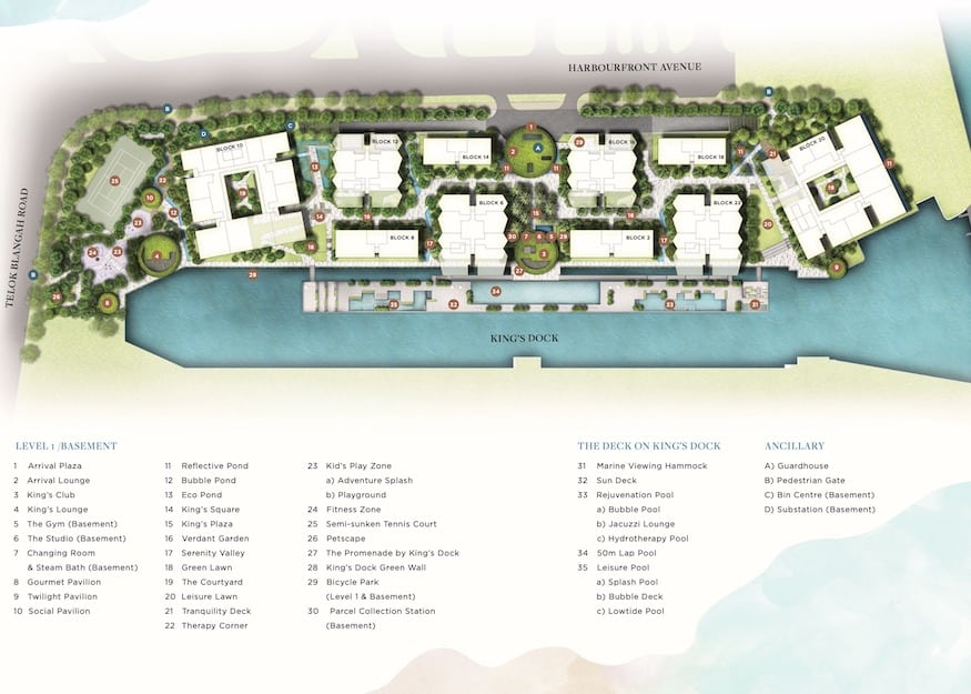 Reef at King's Dock siteplan