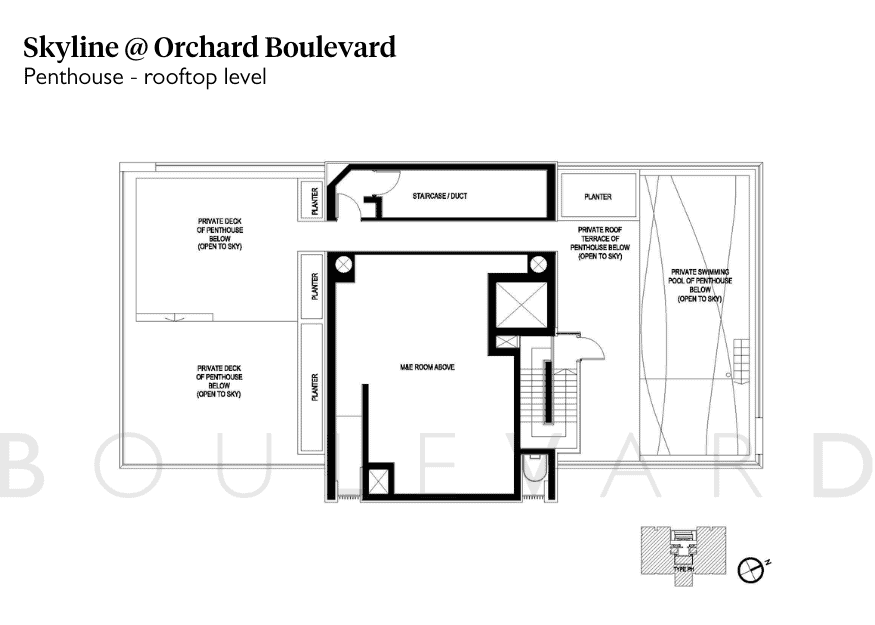 Skyline penthouse floorplan