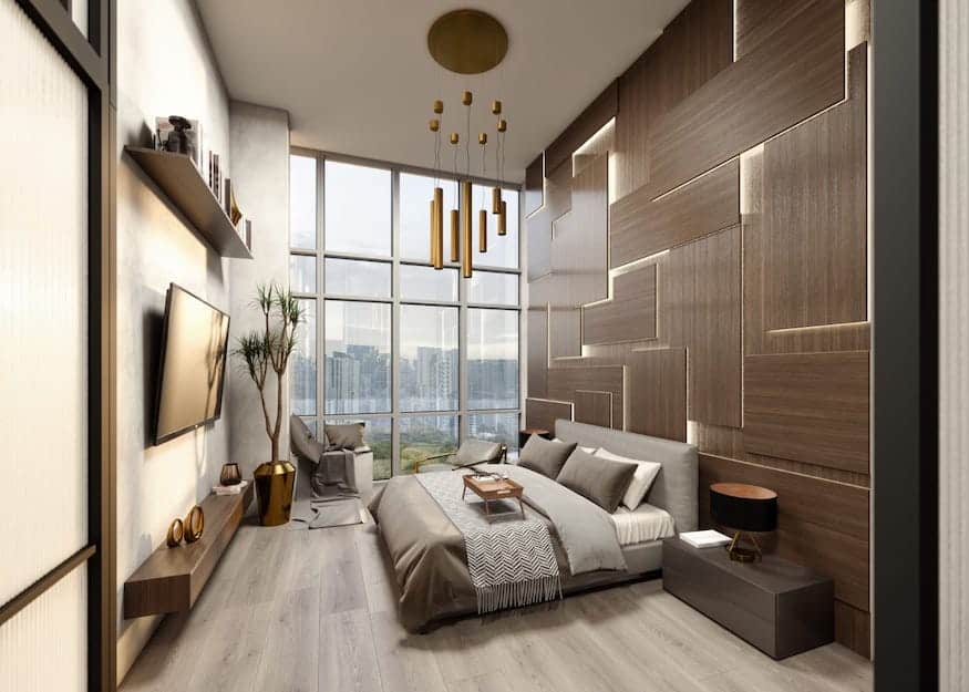 Alba penthouse master bedroom