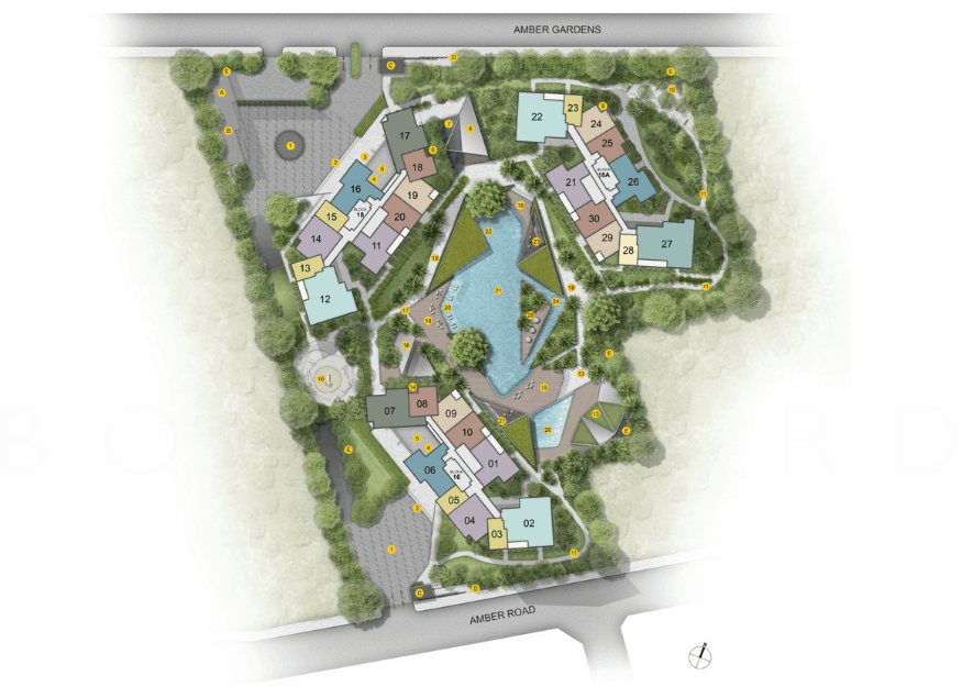 Amber Park siteplan