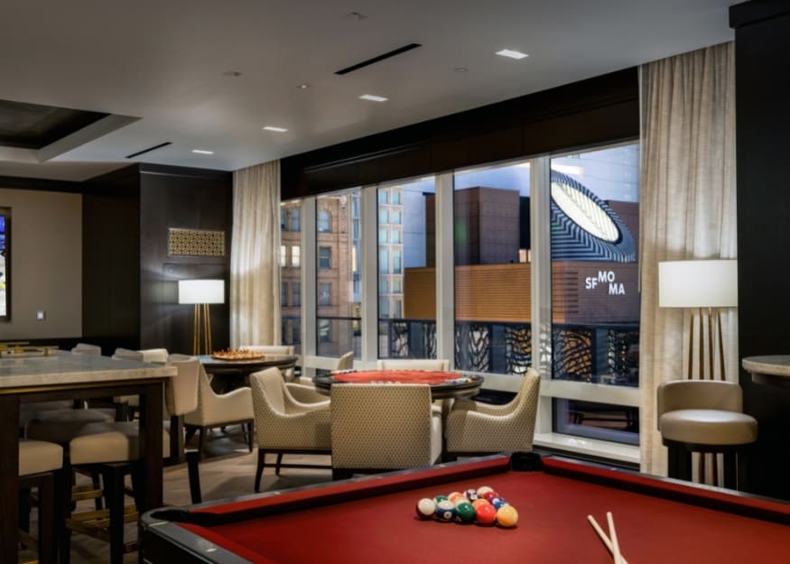 Four Seasons Residences San Francisco game room