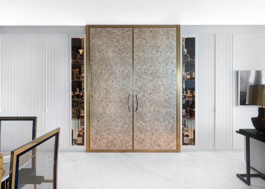 Elliot James interior design whisky wardrobe