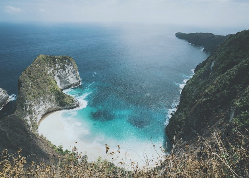 Unspoilt coastline in Lombok, Indonesia