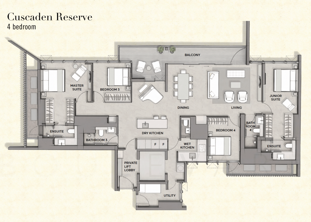 Cuscaden Reserve floorplan 4br