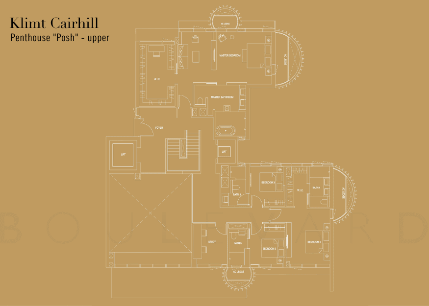 Klimt Cairnhill floorplan penthouse posh upper