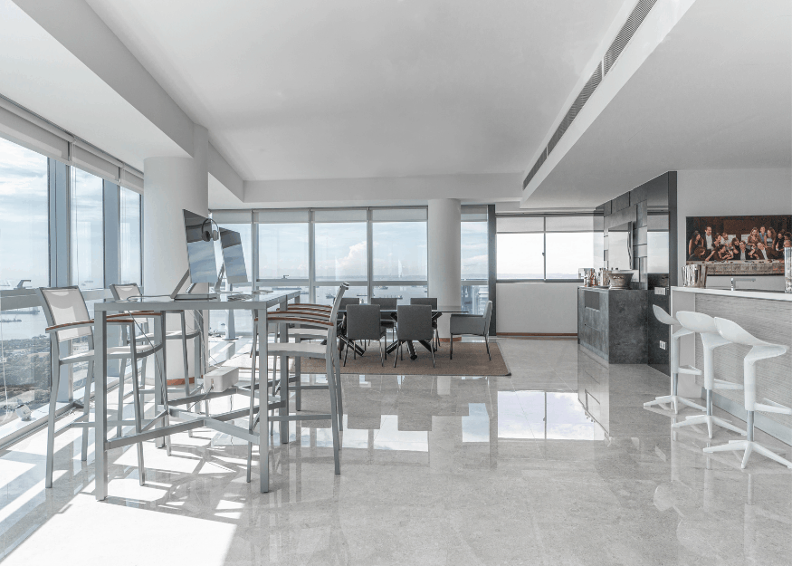 Marina Bay Residences penthouse dining