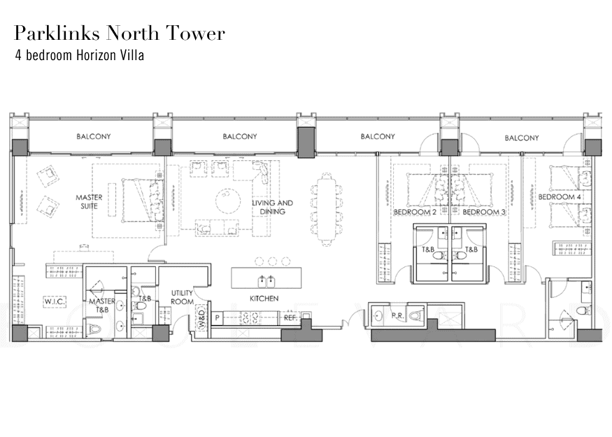 Parklinks North Tower 4bedroom horizon villa