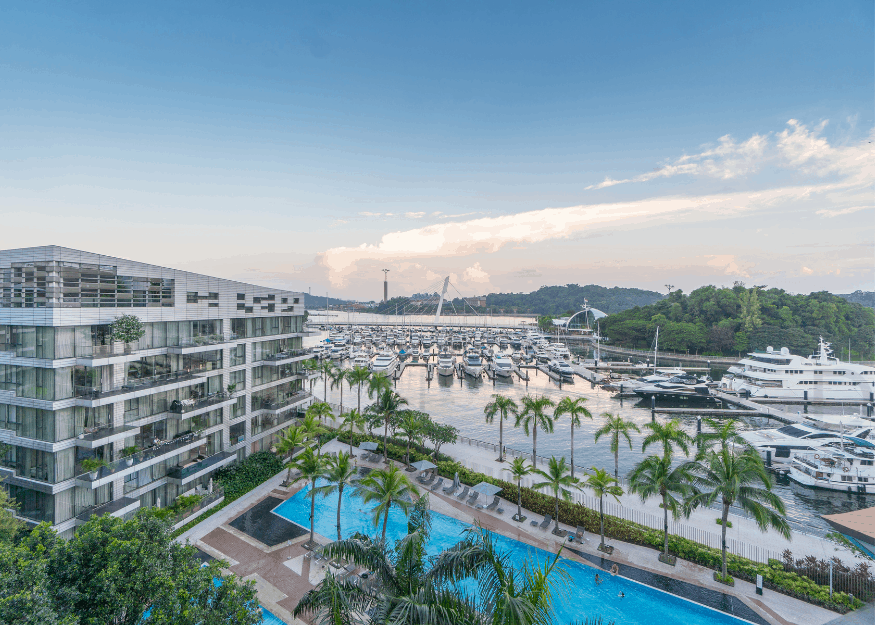 Reflections at Keppel Bay pool