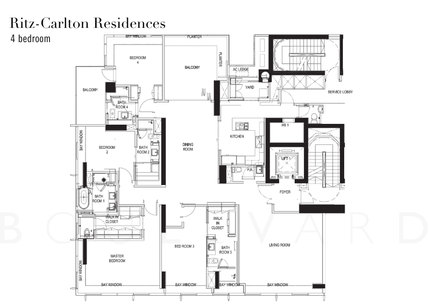 Ritz Carlton Residences 4 bedroom