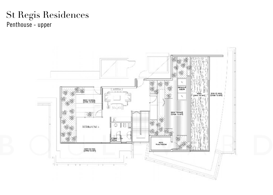 St Regis Residences penthouse floorplans