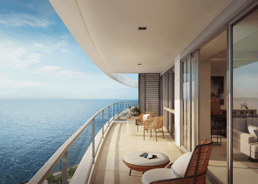 The Residences at Azuela Cove balcony