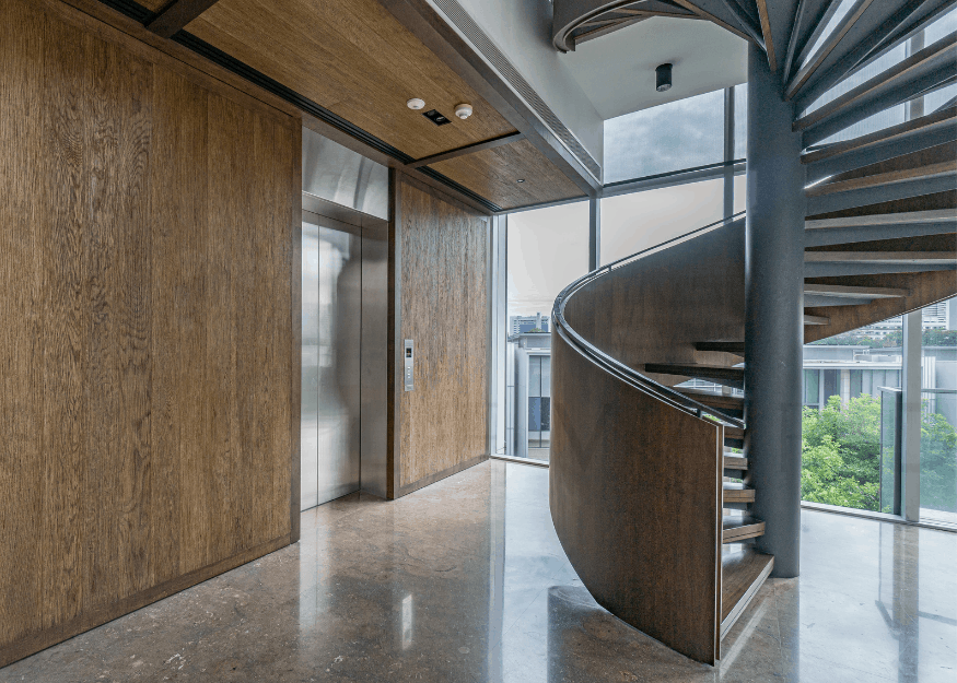Nassim Park Residences penthouse stairwell