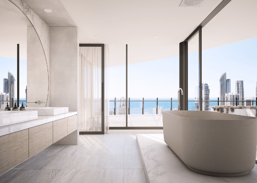 Chevron One Residences Gold Coast bathroom