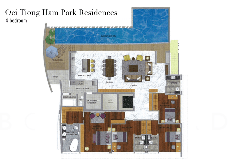 Oei Tiong Ham Park Residences 4br floorplan