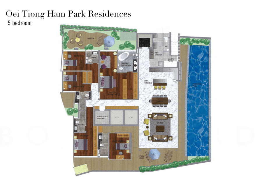 Oei Tiong Ham Park Residences 5br floorplan