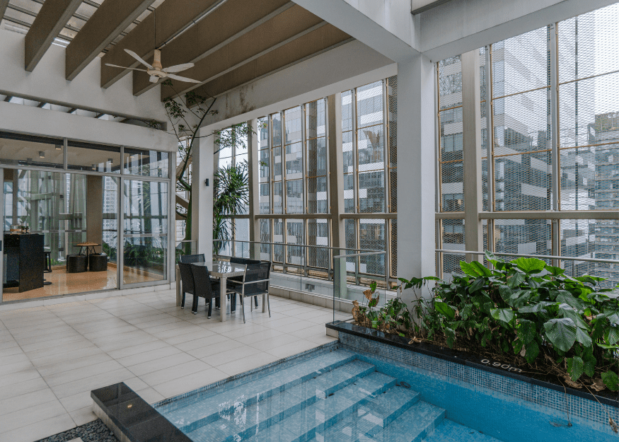 One Shenton penthouse pool