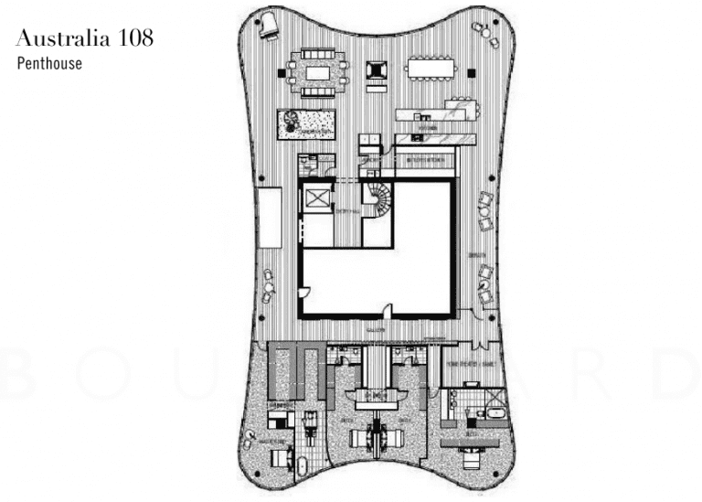 Penthouse for sale at Australia 108 in Southbank, Melbourne Boulevard