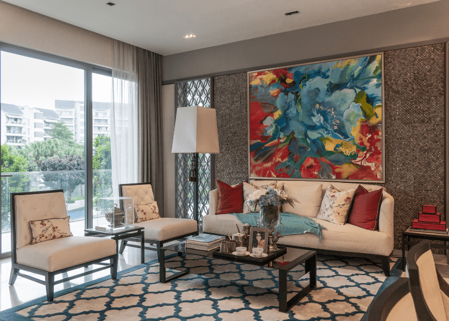 The Residences at W Singapore 4br living