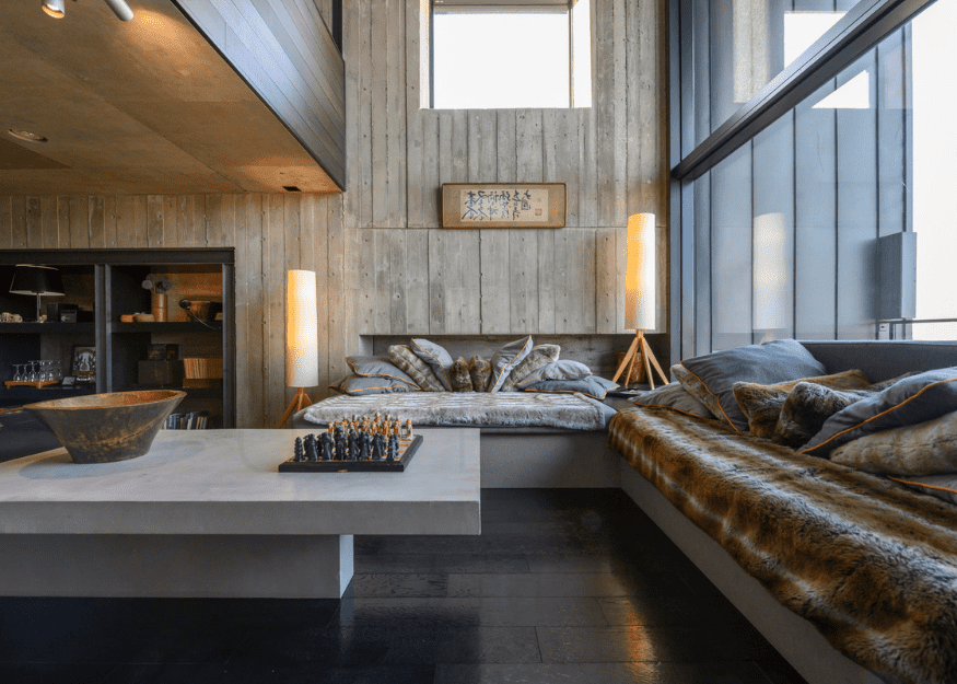 Suiboku Loft penthouse living