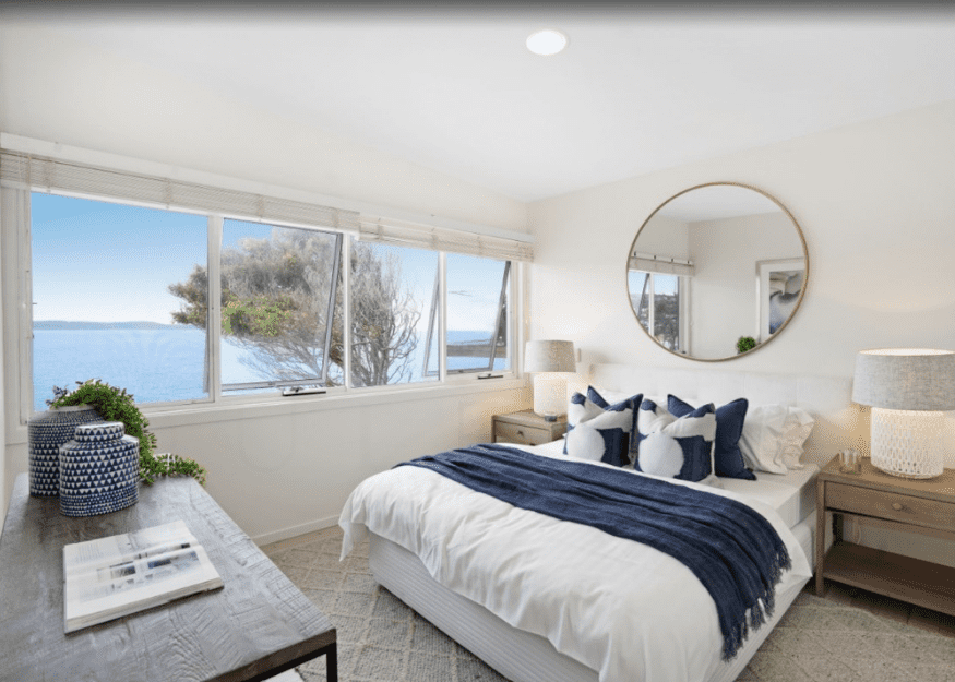 Whale Beach landed house bedroom