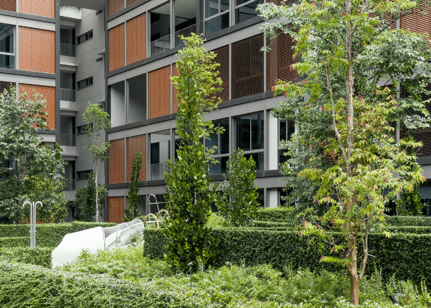 Meyer House landscape garden