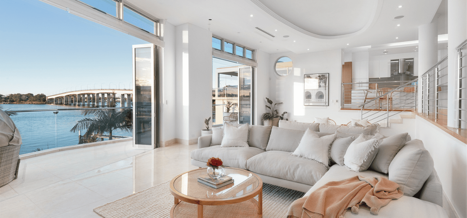 For sale Architectural, absolute waterfront home on Taren Point