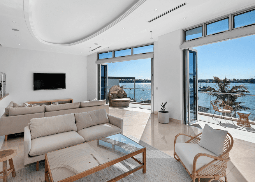 For sale Architectural, absolute waterfront home on Taren Point