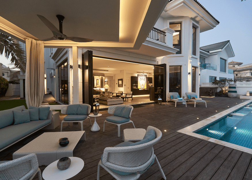 Garden Homes, Palm Jumeira villa pool deck