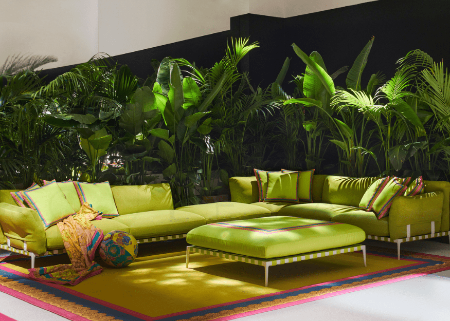 Milan Design Week 2022 Versace Home sofa