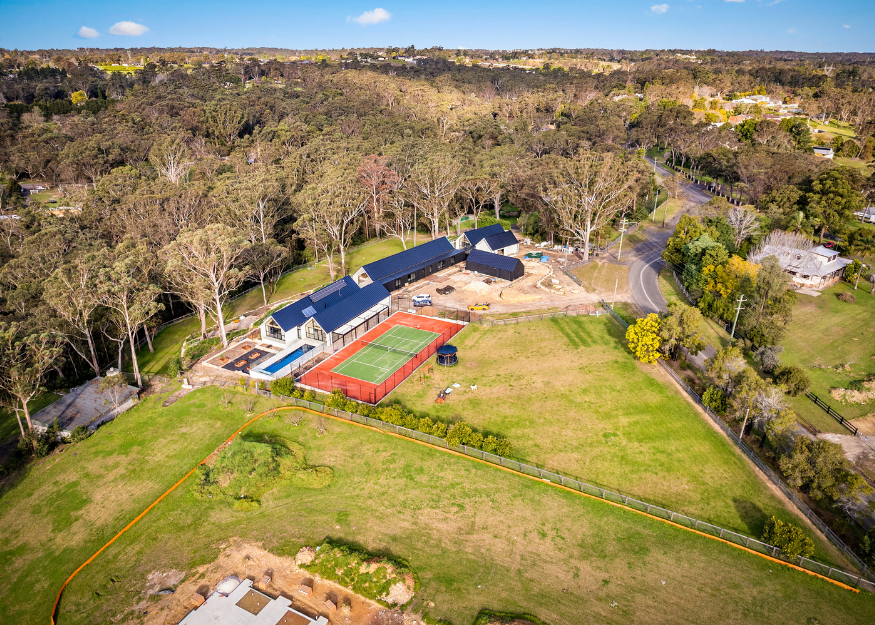 Cranstons Road aerial view