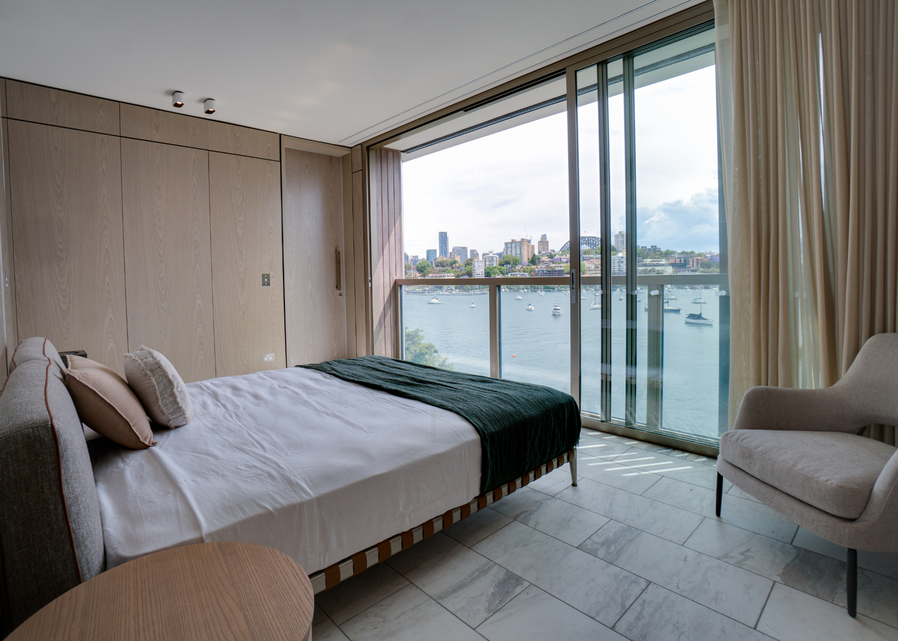 Illustration of High End Luxury Penthouse With Private Private Bedroom With East West Ocean View