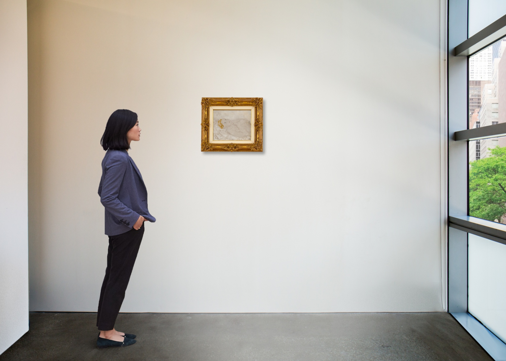 Sothebys HK Blonde allongée Léonard Tsuguharu Foujita