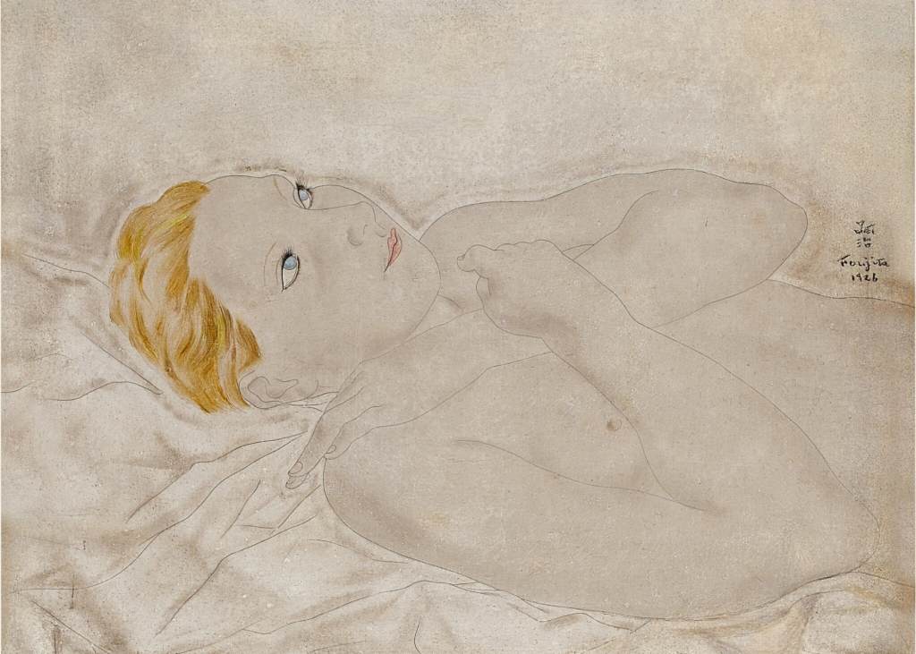 Sothebys HK Blonde allongée Léonard Tsuguharu Foujita