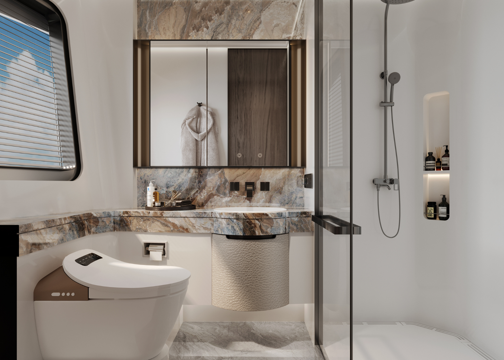 Aquitalia 68 bathroom