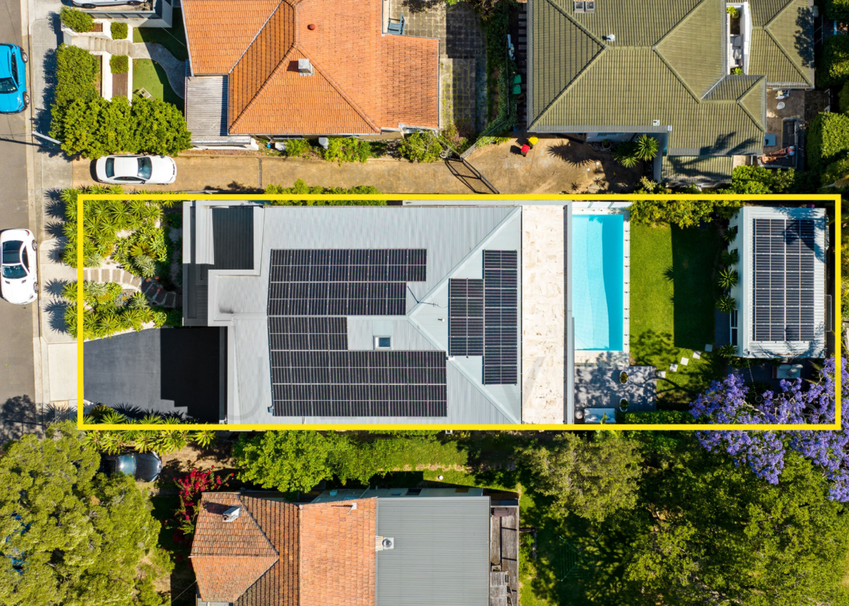 Holdsworth Street, Neutral Bay aerial view