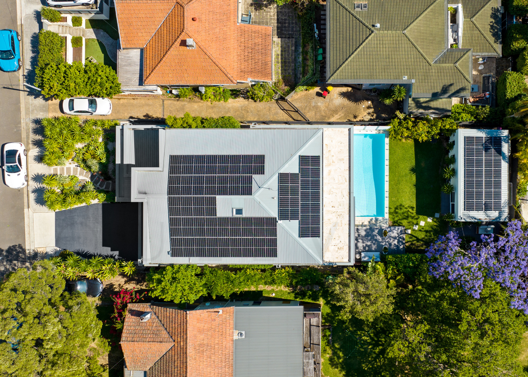 Holdsworth Street, Neutral Bay aerial view