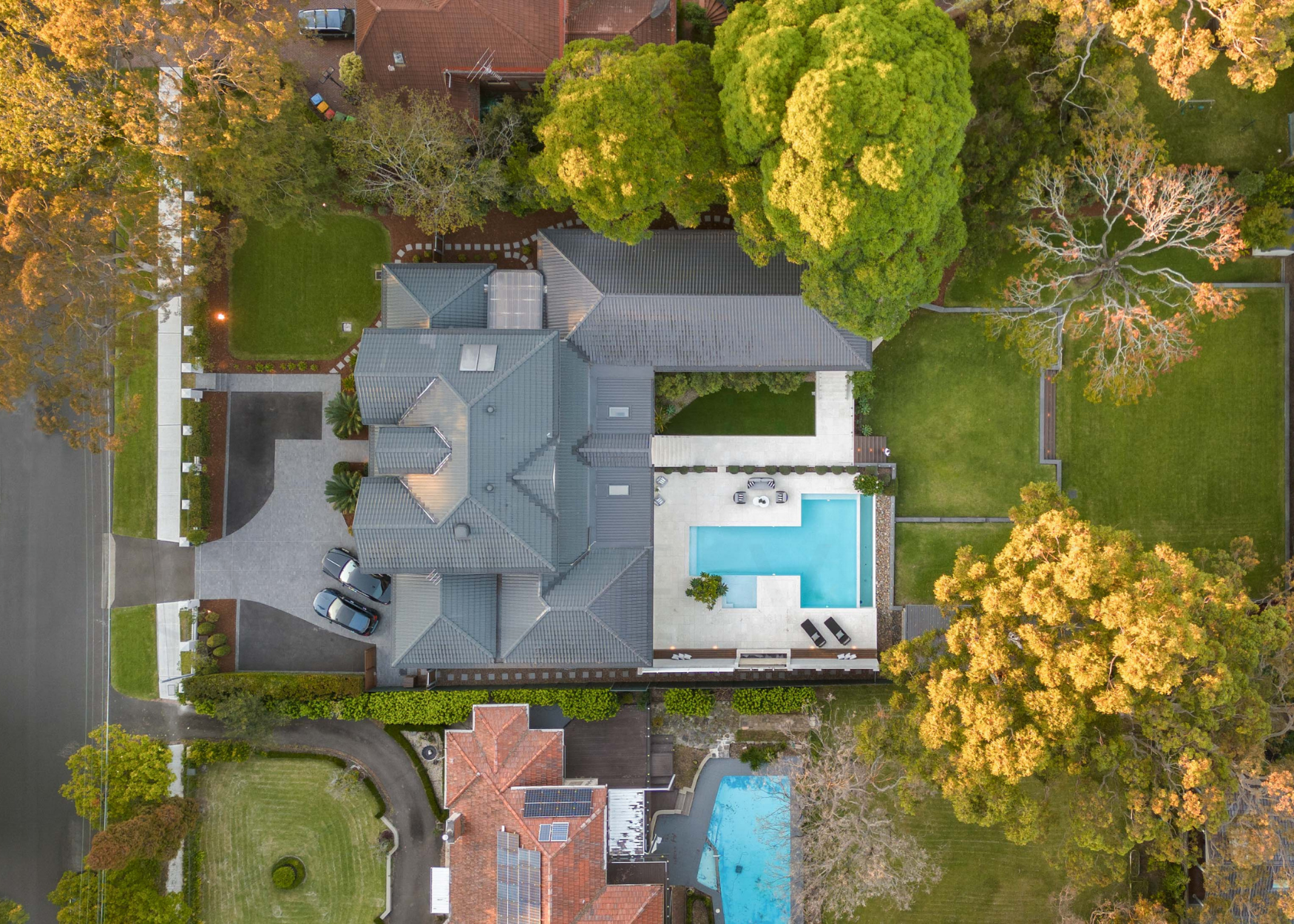 23 Westbrook Ave, Wahroonga aerial view