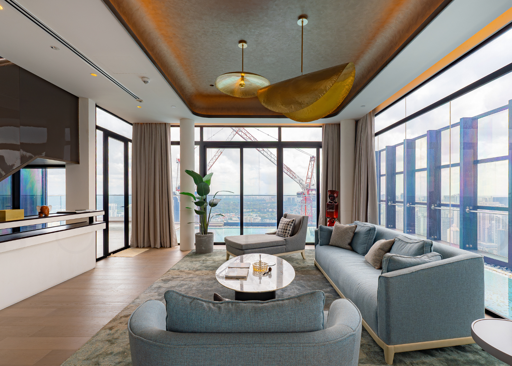 Ritz Carlton Residences Penthouse living