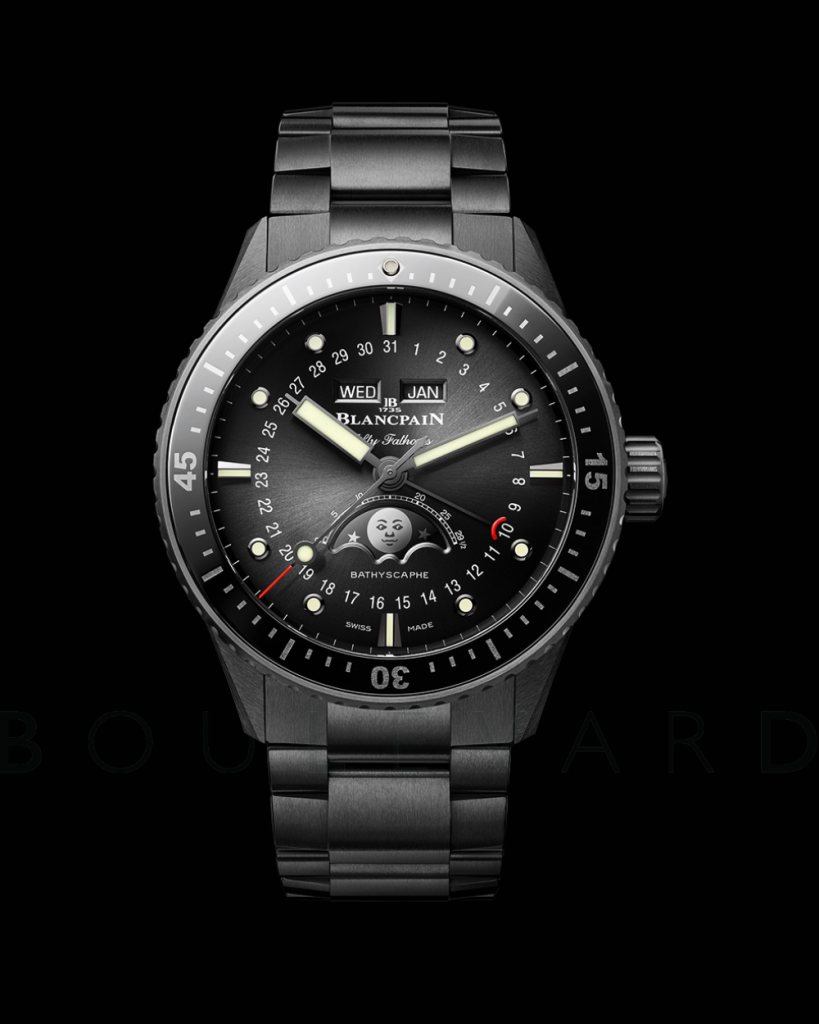 Blancpain Bathyscaphe Quantième Complet Phases de Lune Eternal Movement Beyond Black