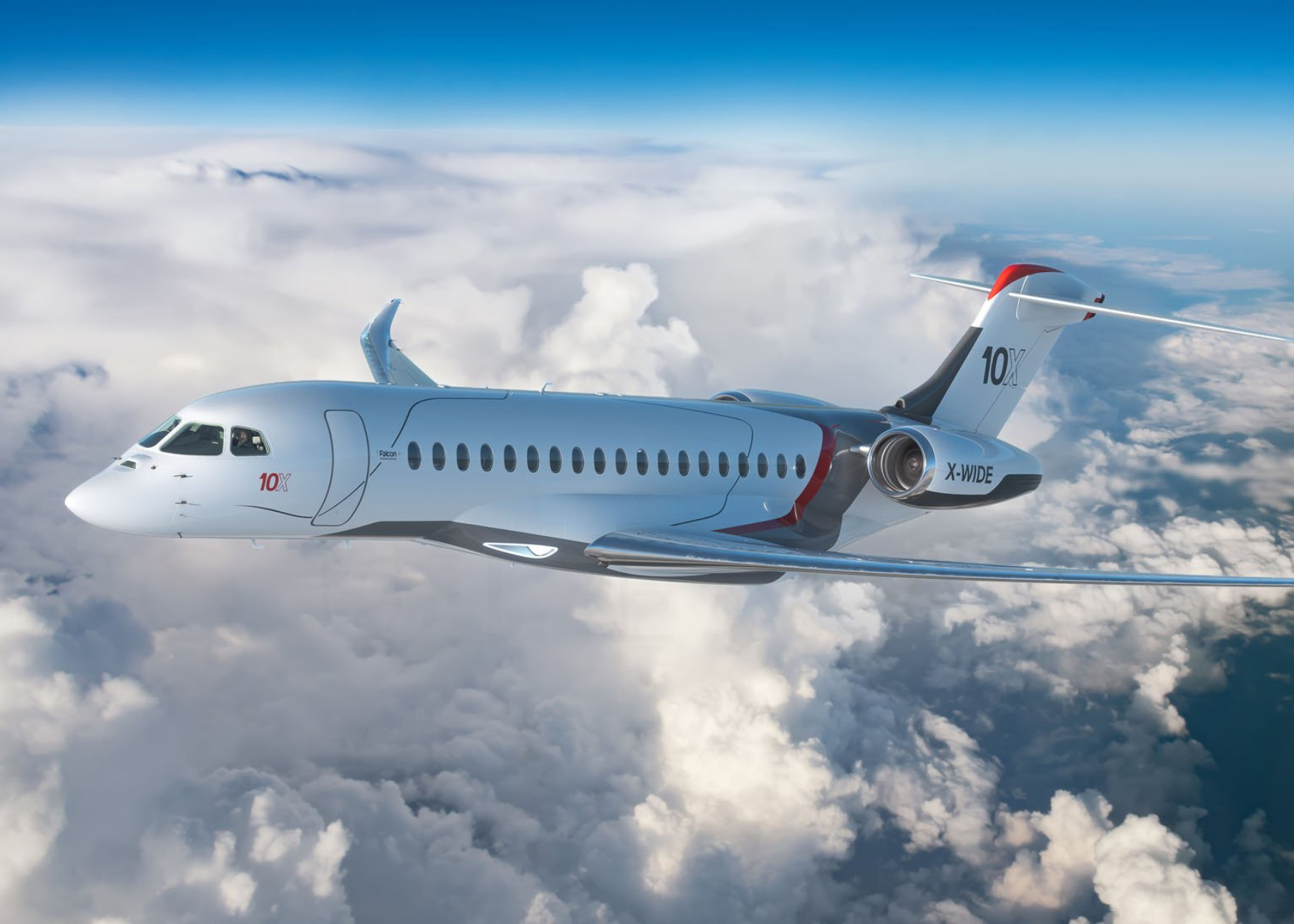 The Dassault Falcon 10X is peerless in comfort and technology