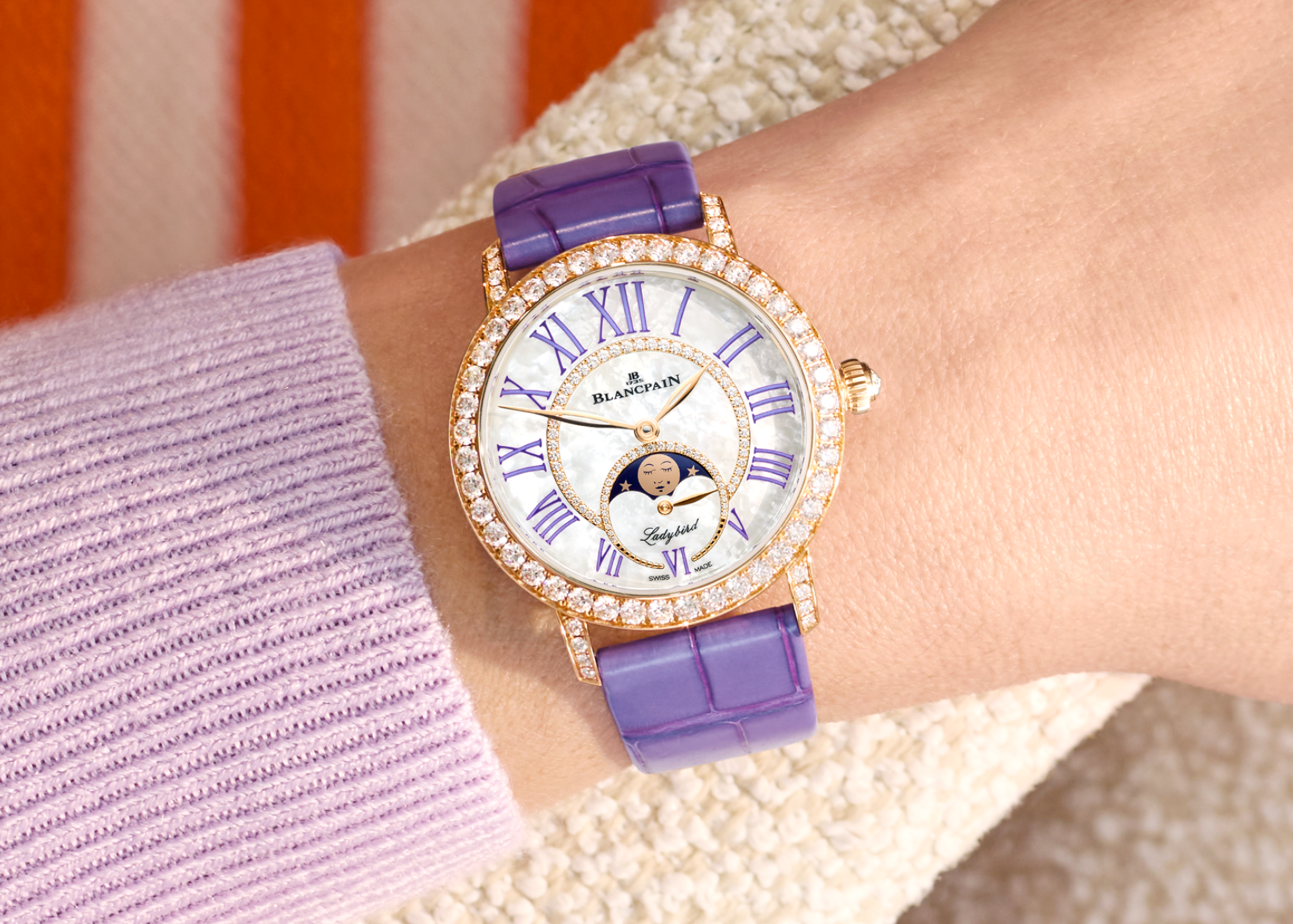 The Ladybird by Blancpain receives a sophisticated purple update