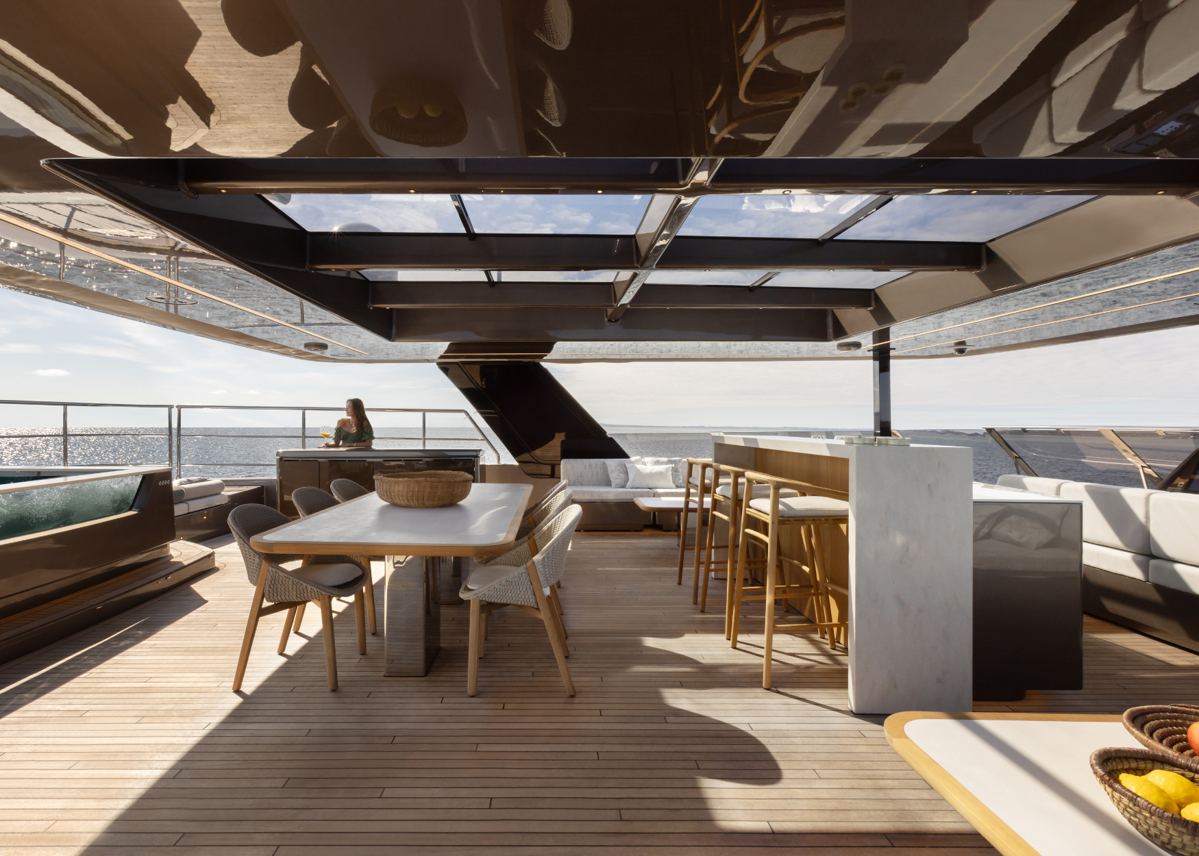 The 100 Sunreef Power sets a new standard of eco-friendly luxury cruising
