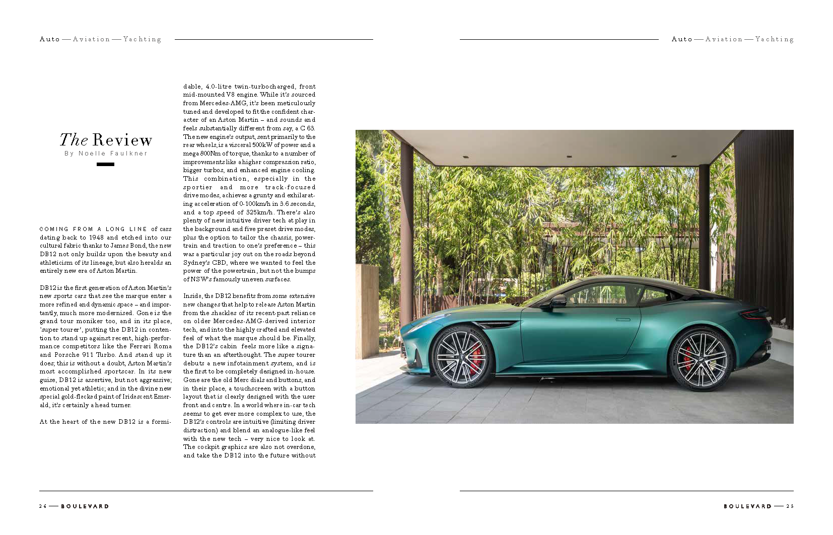 Aston Martin DB12 feature magazine