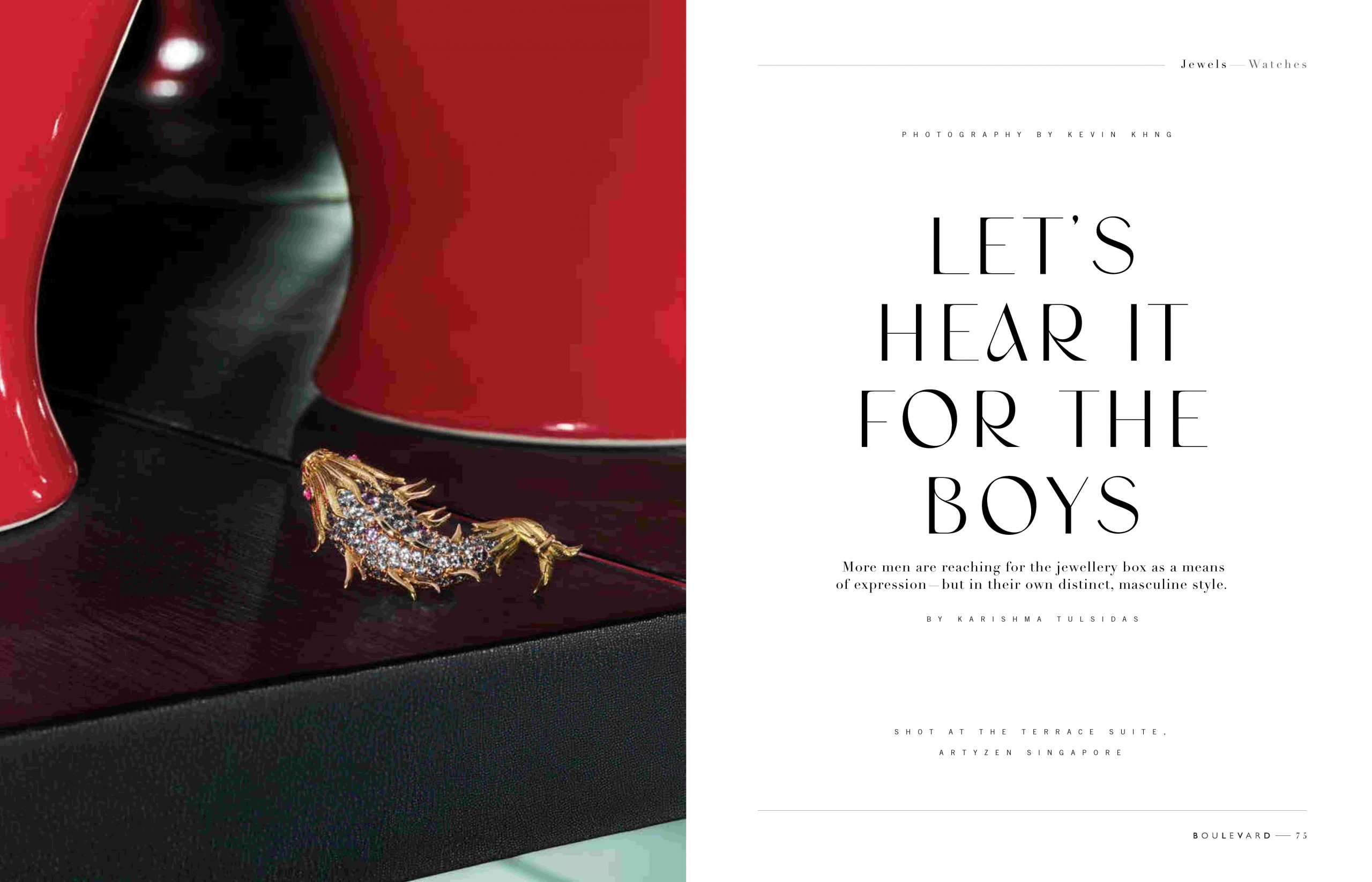 High jewellery unisex opener-magazine